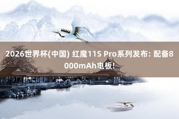 2026世界杯(中国) 红魔11S Pro系列发布: 配备8000mAh电板!