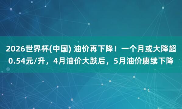 2026世界杯(中国) 油价再下降！一个月或大降超0.54元/升，4月油价大跌后，5月油价赓续下降
