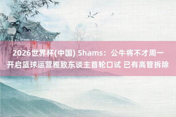 2026世界杯(中国) Shams：公牛将不才周一开启篮球运营雅致东谈主首轮口试 已有高管拆除