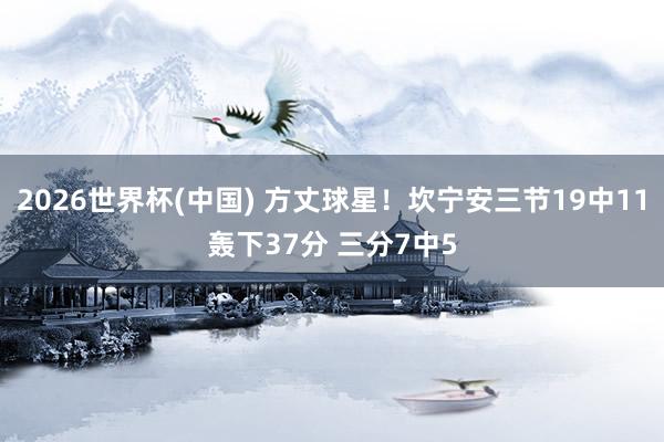 2026世界杯(中国) 方丈球星！坎宁安三节19中11轰下37分 三分7中5