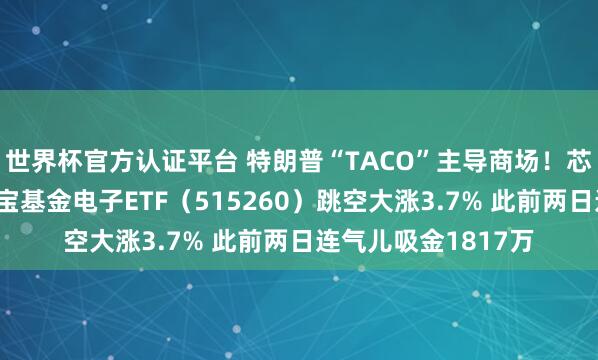世界杯官方认证平台 特朗普“TACO”主导商场！芯片股强劲反弹！华宝基金电子ETF（515260）跳空大涨3.7% 此前两日连气儿吸金1817万